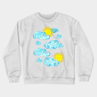 Fairytale Weather Forecast Print Crewneck Sweatshirt